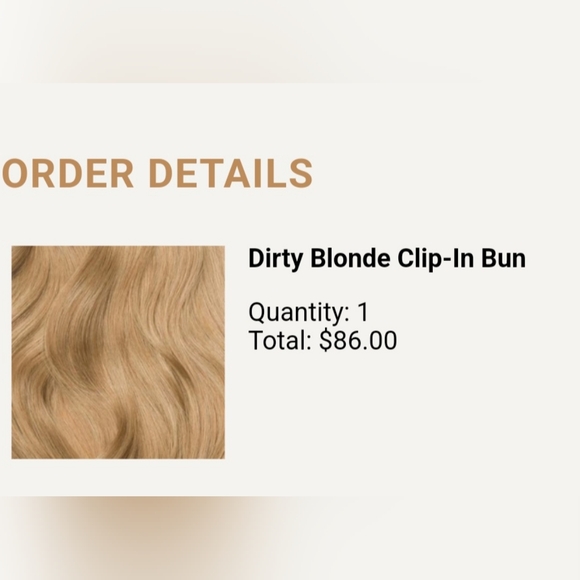 Luxy dirty blonde clip in bun - Picture 1 of 4